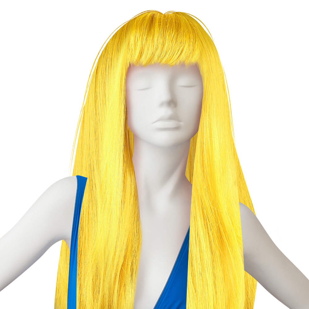 картинка Парик карнавальный, 160 гр, Классик, Желтый, 1 шт. в упак. от магазина FiestaGift