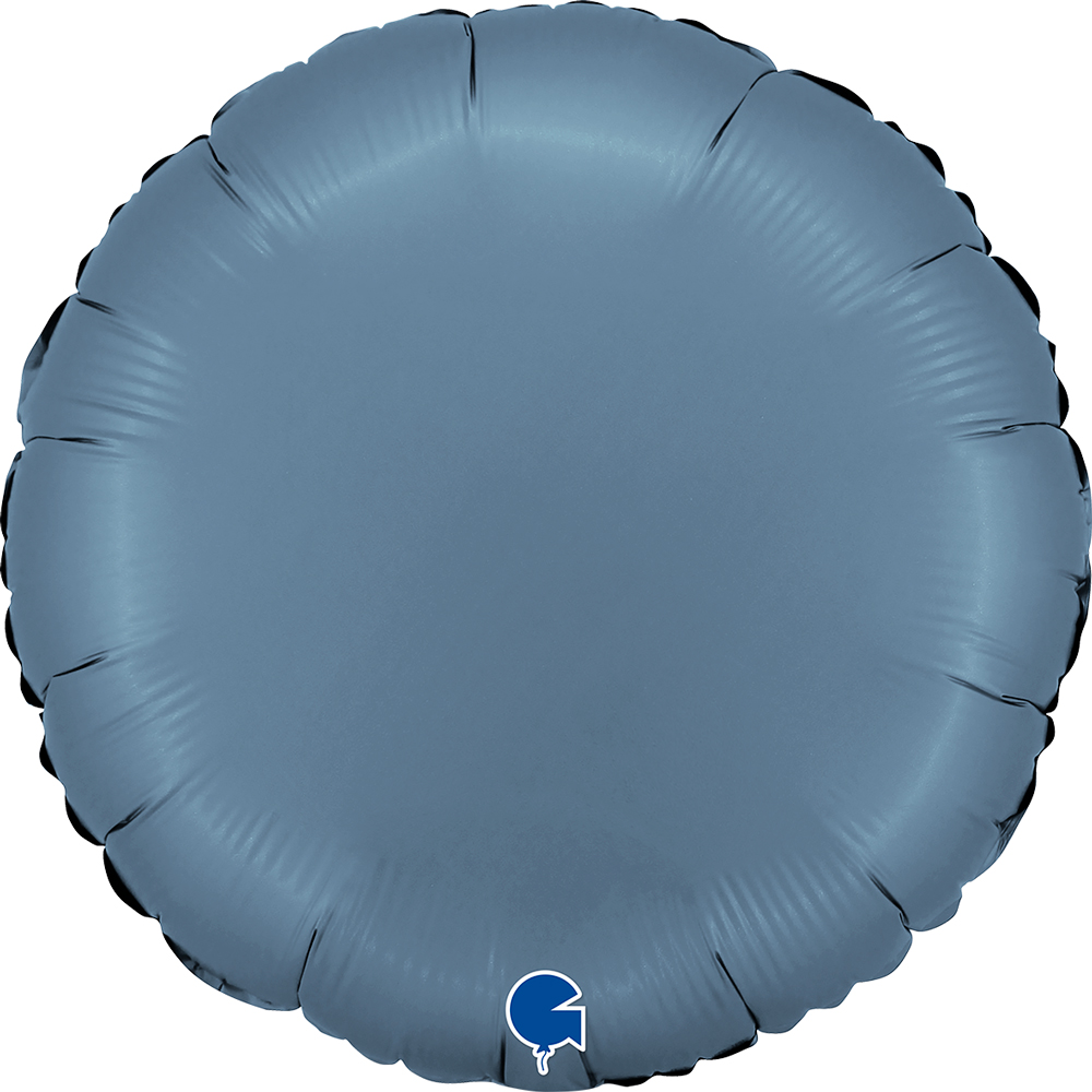 картинка Шар (18''/46 см) Круг, Джинс, Сатин, 1 шт. от магазина FiestaGift