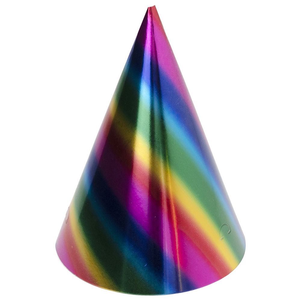 картинка Колпаки, Радужный перелив, Металлик, 16 см, 6 шт. в упак. от магазина FiestaGift