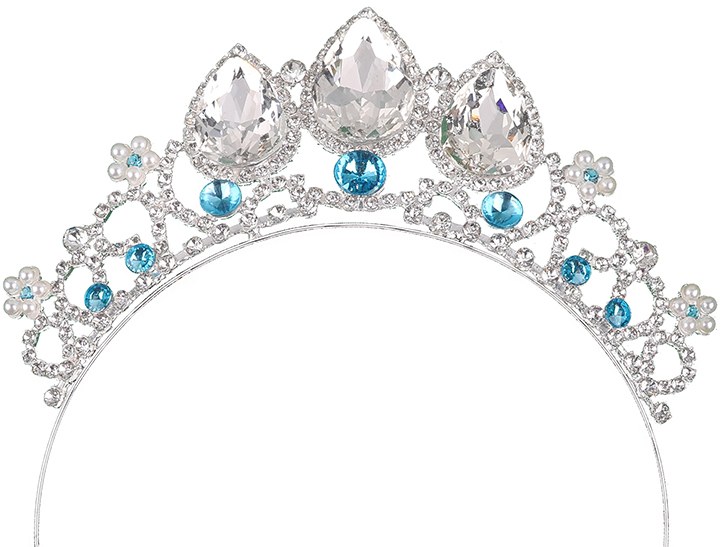 картинка Ободок Тиара, Принцесса, металл, Серебро, 1 шт. от магазина FiestaGift