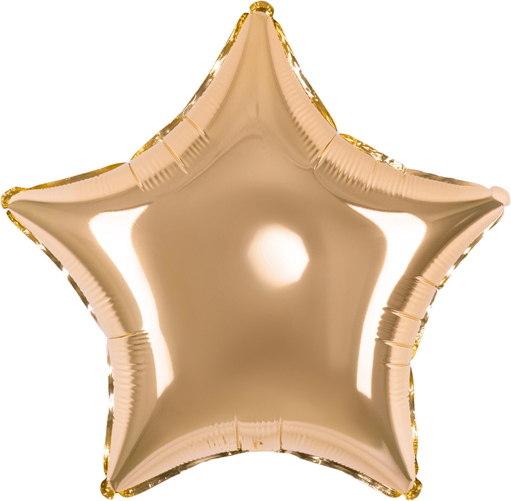 картинка Шар (18''/46 см) Звезда, Античное золото, 1 шт. от магазина FiestaGift