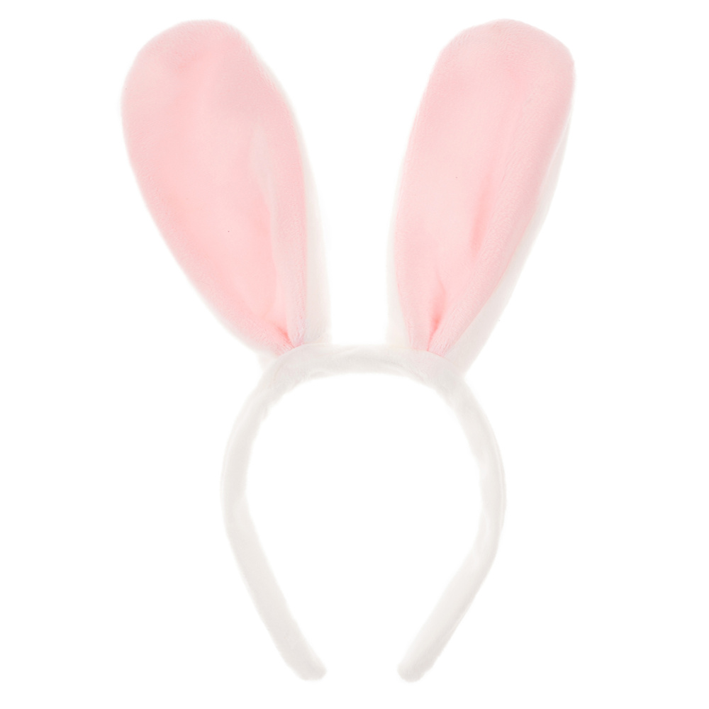 картинка Ободок, Зайка, Белый/Розовый, 1 шт. от магазина FiestaGift