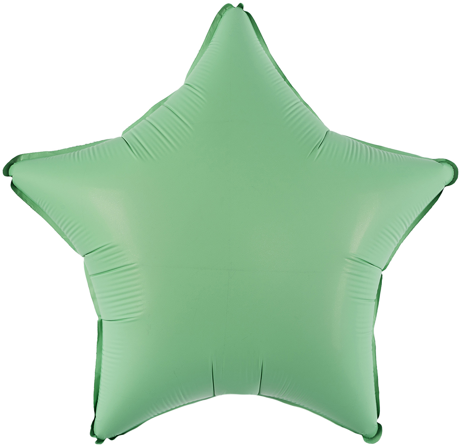 картинка Шар (18''/46 см) Звезда, Мятный, Матовый, 1 шт. от магазина FiestaGift