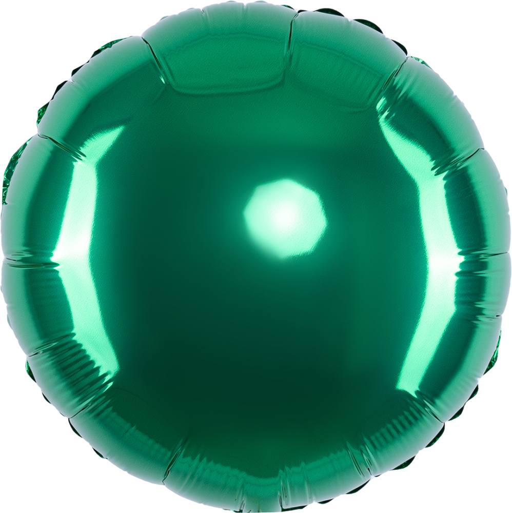 картинка Шар (18''/46 см) Круг, Зеленый, Сатин, 1 шт. от магазина FiestaGift