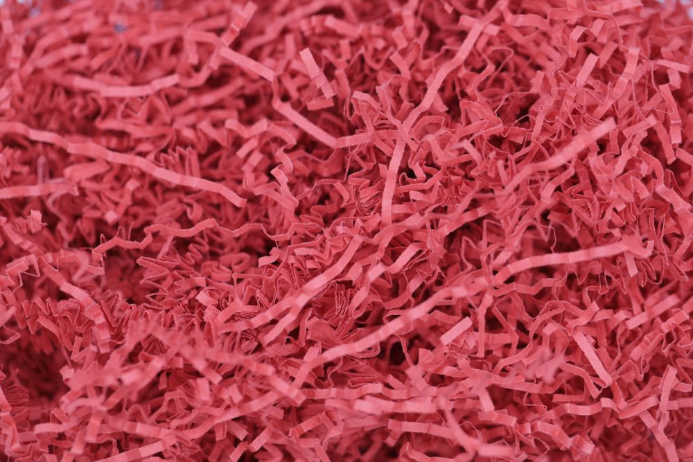 картинка Бумажный наполнитель текстурированный - калина красная 4мм от магазина FiestaGift