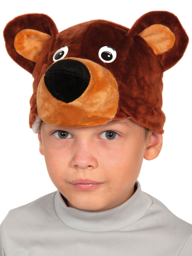 картинка Карнавальная шапка, Мишка, 1 шт. от магазина FiestaGift