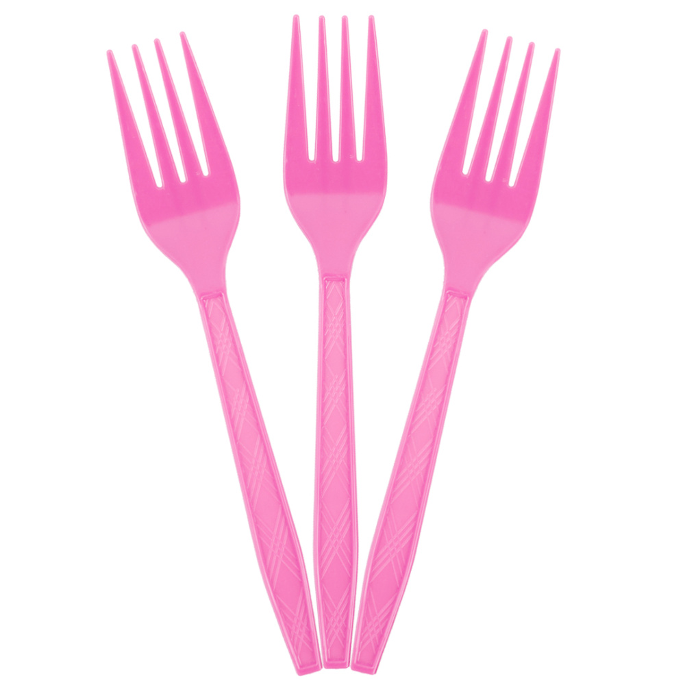 картинка Вилки, Розовый, 15 см, 10 шт. в упак. от магазина FiestaGift