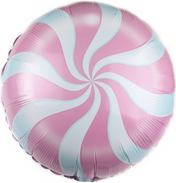 картинка Шар (18''/46 см) Круг, Леденец, Розовый, 1 шт. от магазина FiestaGift