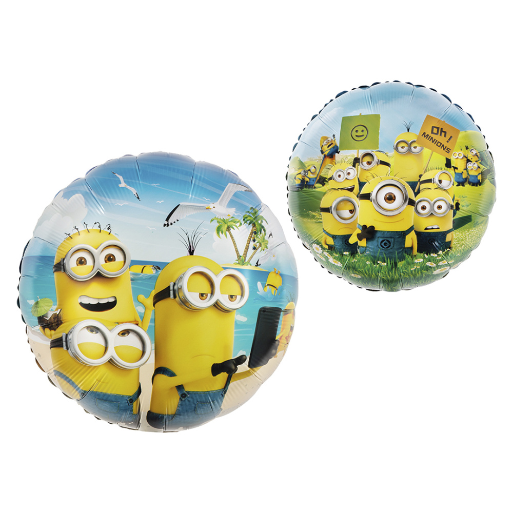 картинка Шар (18''/46 см) Круг, Банановые человечки, 1 шт. от магазина FiestaGift