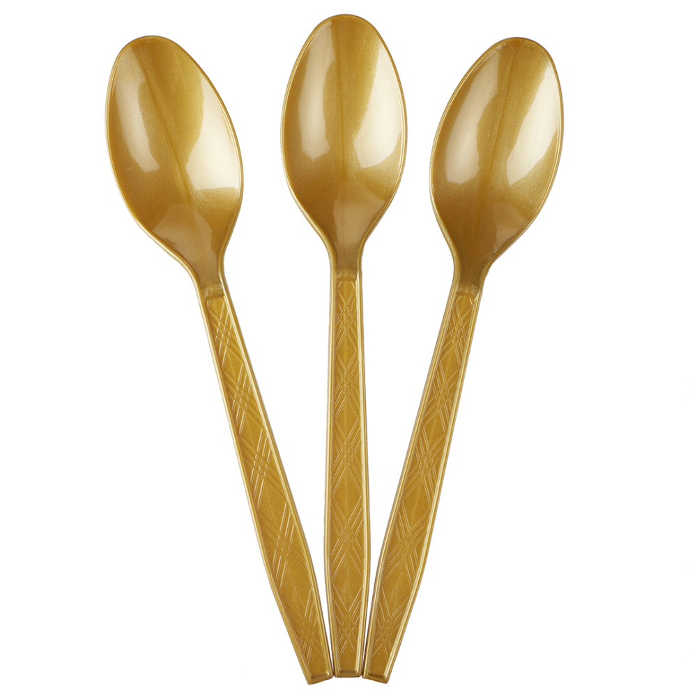 картинка Ложки, Золото, 15 см, 10 шт. в упак. от магазина FiestaGift