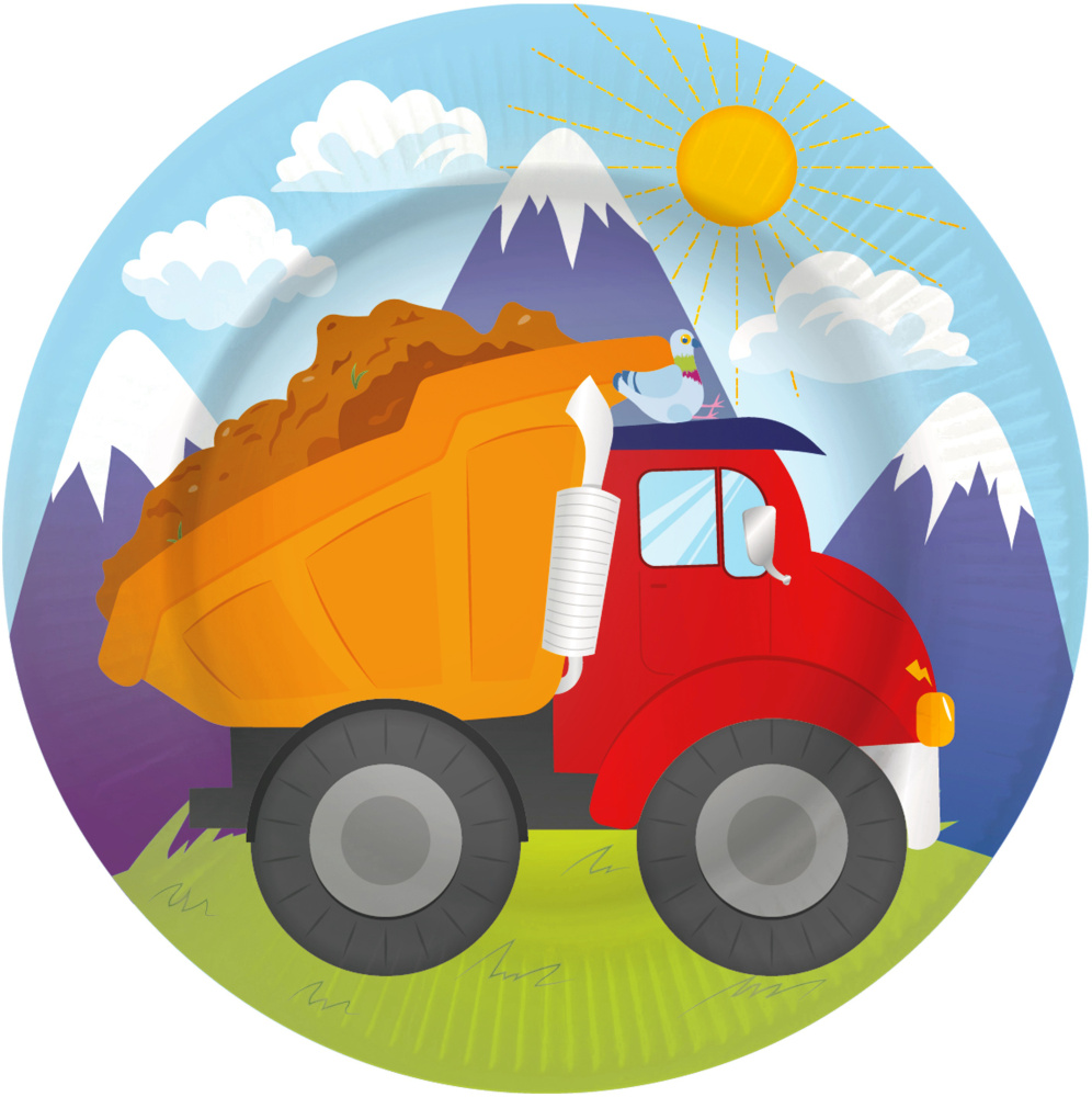 картинка Тарелки (7''/18 см) Спецтехника, 6 шт. от магазина FiestaGift