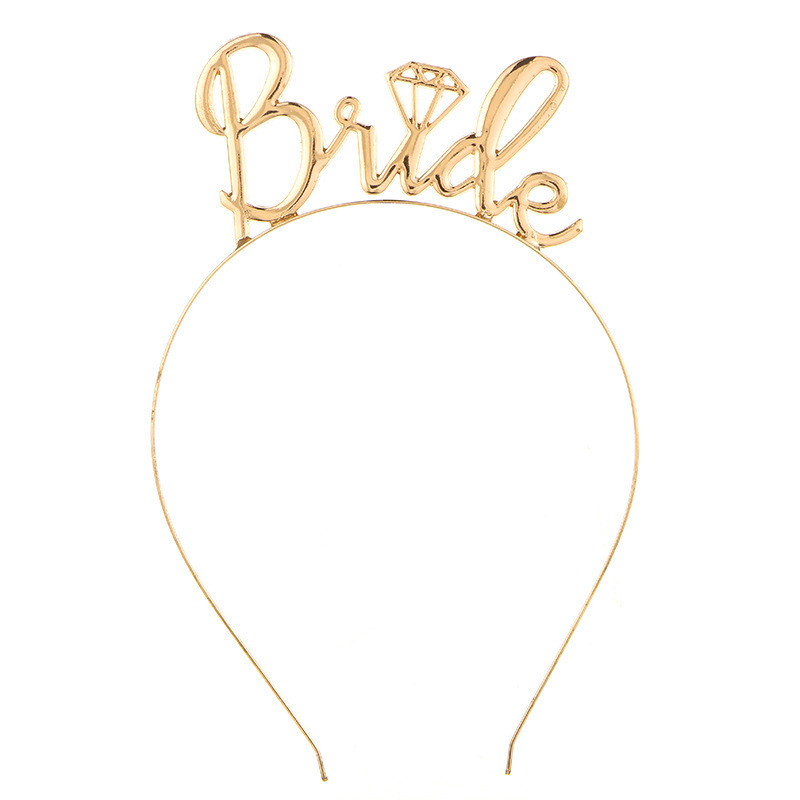 картинка Ободок, BRIDE, металл, Золото, 1 шт. от магазина FiestaGift