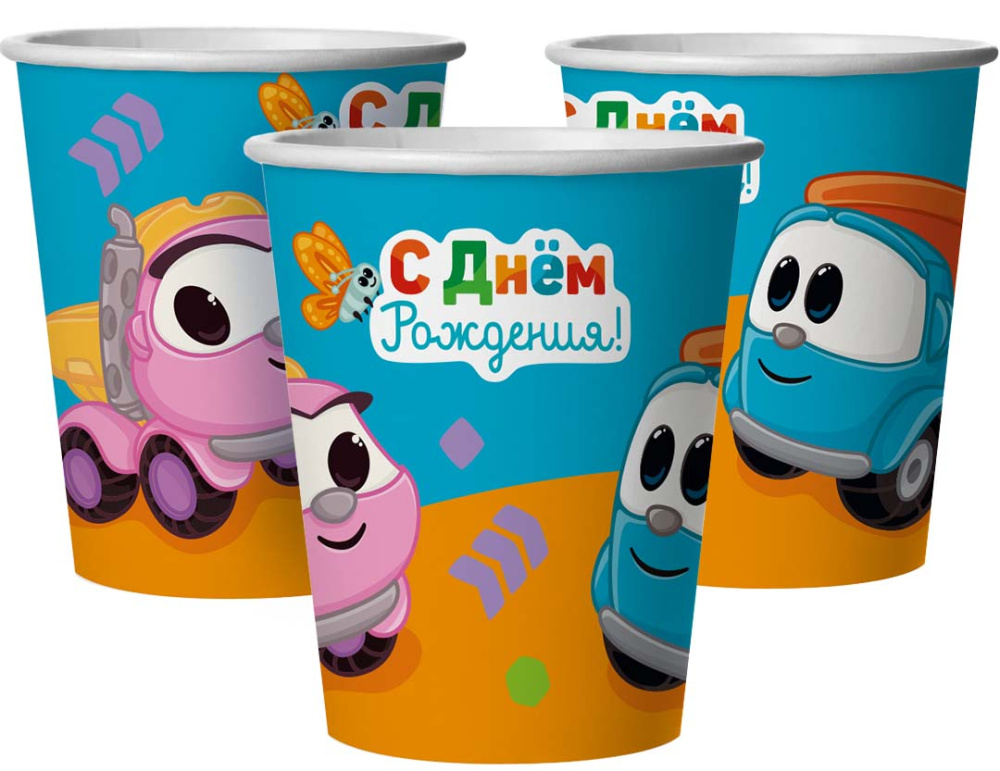 картинка Стаканы (250 мл) Грузовичок Лёва, 6 шт. от магазина FiestaGift