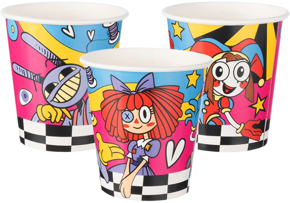 картинка Стаканы (250 мл) Удивительный цирк, 6 шт. от магазина FiestaGift