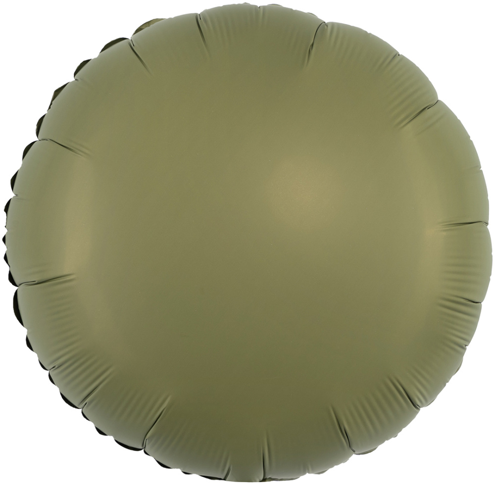 картинка Шар (18''/46 см) Круг, Оливковый, Матовый, 1 шт. от магазина FiestaGift