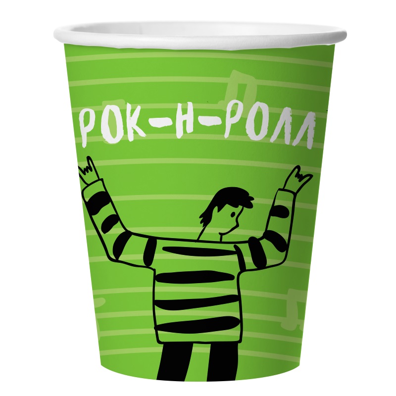 картинка Стаканы (250 мл) Рок-н-ролл, 6 шт. от магазина FiestaGift