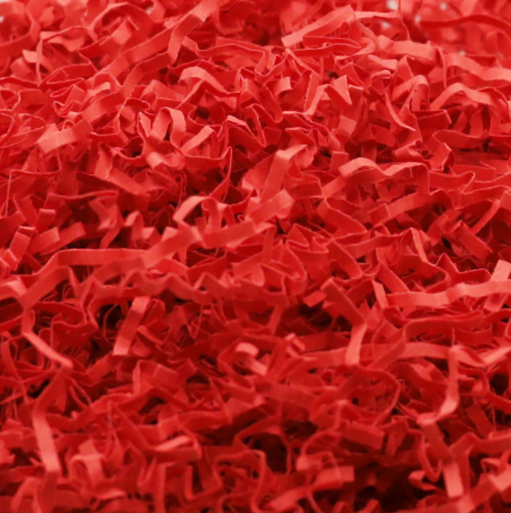 картинка Бумажный наполнитель гофрированный - калина красная 2мм (50гр) от магазина FiestaGift
