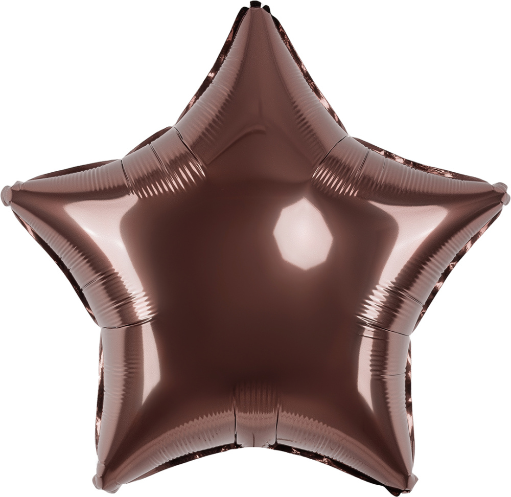 картинка Шар (18''/46 см) Звезда, Шоколад, Металлик, 1 шт. от магазина FiestaGift