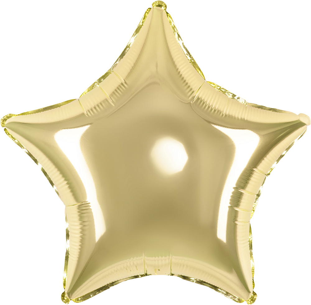 картинка Шар (18''/46 см) Звезда, Светлое золото, 1 шт. от магазина FiestaGift