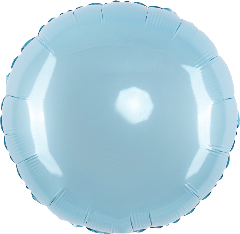 картинка Шар (18''/46 см) Круг, Голубой, Макарунс, 1 шт. от магазина FiestaGift