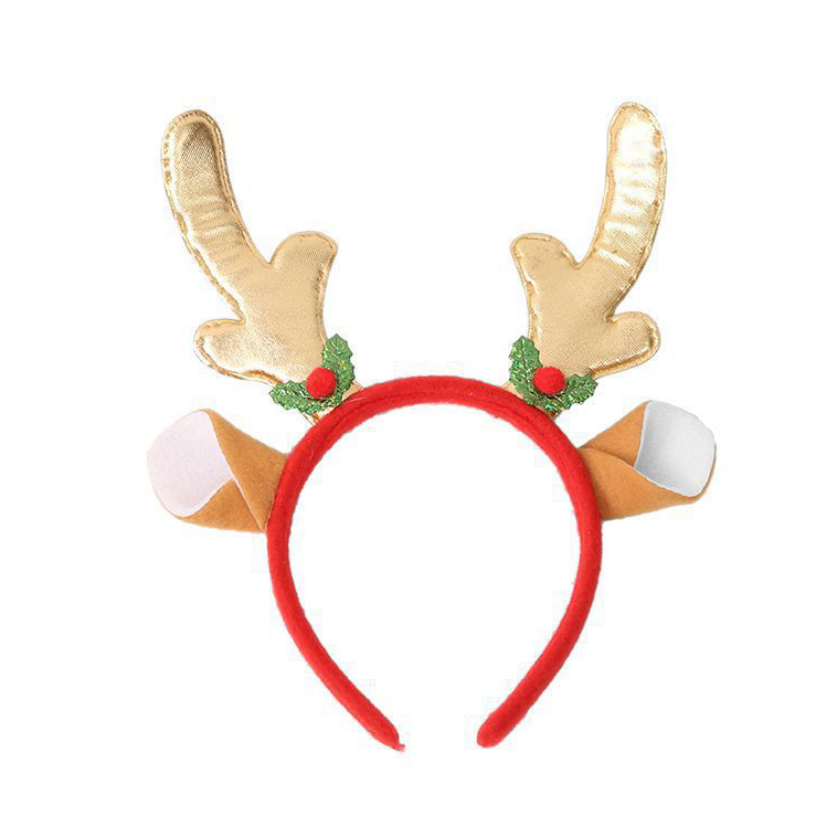 картинка Ободок, Оленьи рожки с ушками и ягодками, 1 шт. от магазина FiestaGift
