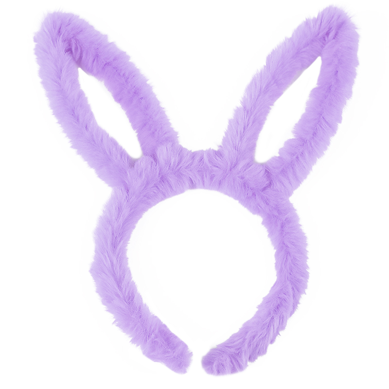 картинка Ободок, Зайка, Нежные ушки, Сиреневый, 1 шт. от магазина FiestaGift