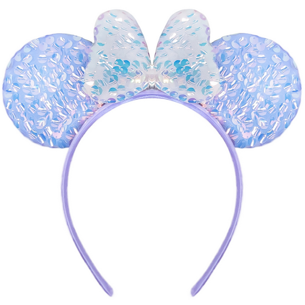 картинка Ободок, Мышка с бантиком, Сиреневый/Белый, 1 шт. от магазина FiestaGift