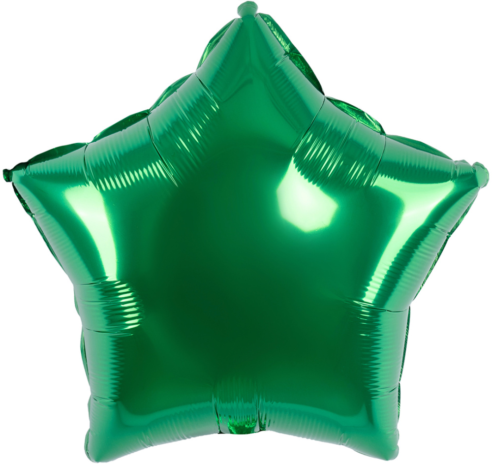 картинка Шар (18''/46 см) Звезда, Зеленый, 1 шт. от магазина FiestaGift