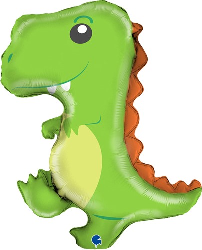 картинка Шар (14''/36 см) Мини-фигура, Динозаврик, 1 шт. от магазина FiestaGift