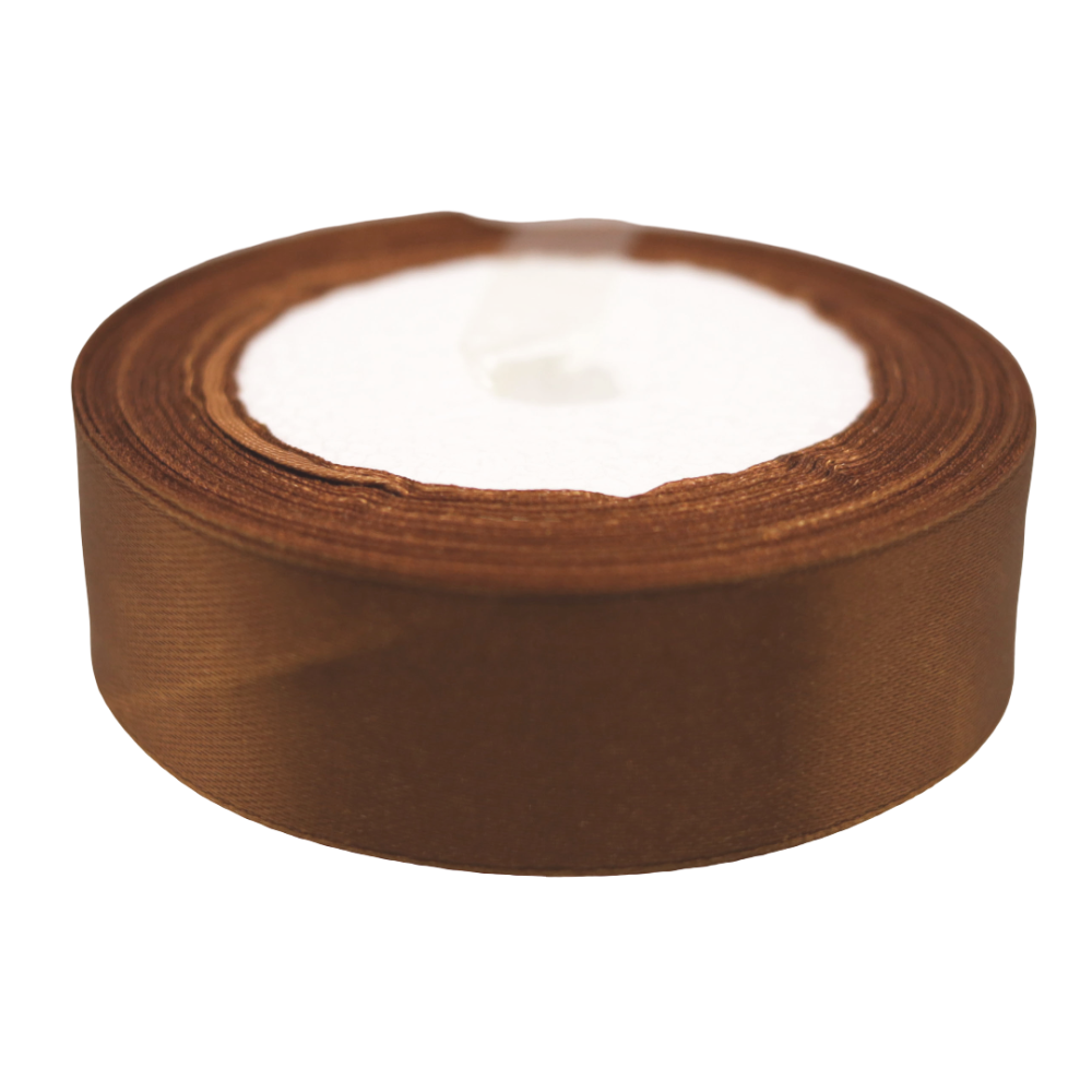 картинка Лента Атласная Сатин 2,5см*25ярд Золотисто-коричневый 1/5 1/300 от магазина FiestaGift